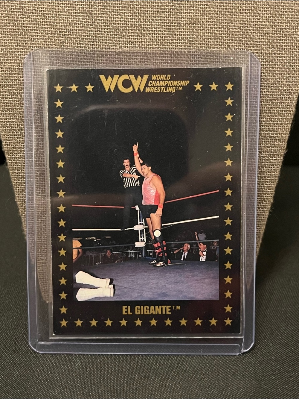1991 Championship Marketing WCW El Gigante Wrestling Card - Black & Gold